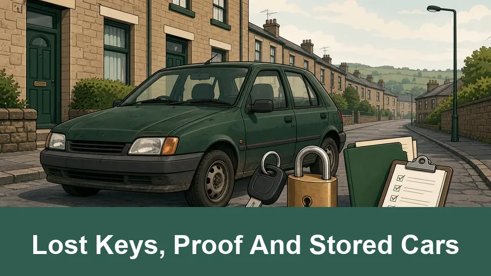 Lost Keys, Proof And Stored Cars